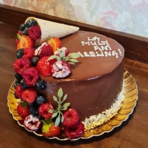 Tort Ciocolata Fructe - Tort Aniversare - Cofetarie Dorohoi, Darabani